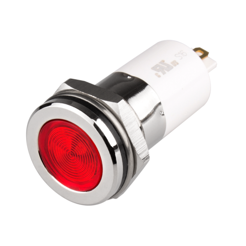 High intensity LED Indicator, 16mm Mounting, Hight bright, Flat Head type, IP67, Red 110V AC High intensity LED Indicator, 16mm Mounting, Hight bright, Flat Head type, IP67, Red 110V AC