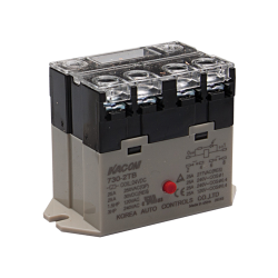 Electro Mechanical Power Relay, Panel mount & screw terminals, 25A DPST NO, 110VAC coil input