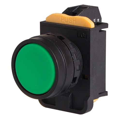 22mm Momentary pushbutton switch, 1NC, Green