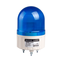 Beacon steady & flashing light, 86mm blue lens, Stud mount, Incandescent bulb, 12V AC/DC 8W Beacon steady & flashing light, 86mm blue lens, Stud mount, Incandescent bulb, 12V AC/DC 8W