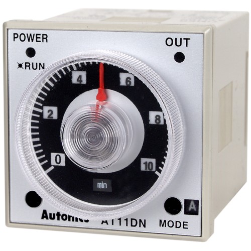Autonics Timer, 1/16 DIN, 6 operation modes, 0.05sec - 100hr setting range, DPDT(2c), 100-240VAC/24-240 VDC, (11 pins socket req'd) Autonics Timer, 1/16 DIN, 6 operation modes, 0.05sec - 100hr setting range, DPDT(2c), 100-240VAC/24-240 VDC, (11 pins socket req'd)