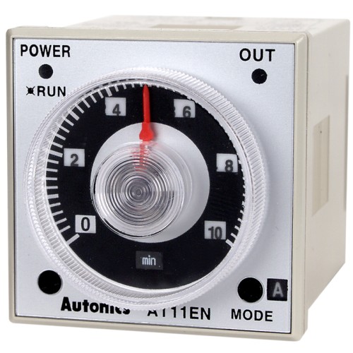 Autonics Timer, 1/16 DIN, 6 operation modes, 0.05sec - 100hr setting range, 2 SPDT, 12VDC, (11 pins socket req'd) Autonics Timer, 1/16 DIN, 6 operation modes, 0.05sec - 100hr setting range, 2 SPDT, 12VDC, (11 pins socket req'd)