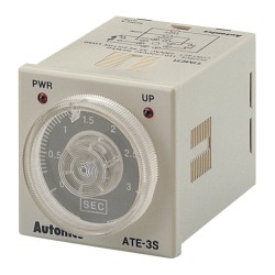 Autonics Timer, 1/16 DIN, On-Delay, 3min. max. setting range, DPDT(2c) Timed, 220VAC, (8 pin socket req'd)
