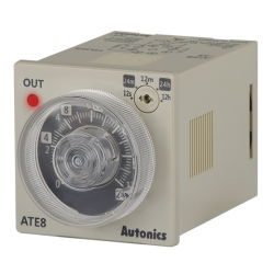 Timer, Analog, 1 Sec/ 10 Sec/ 1 Min/ 10 Min/ 1 Hour, Time limit 1C + Instantaneous 1a, 8-Pin (socket req'd), 110-240 VAC 50/60 Hz, 24-240 VDC