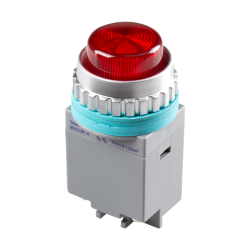 LED Pilot Lamp, 30mm Panel hole, IP65, Dome head, Red, 110VAC