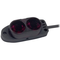 Sensor, Photo, Diffuse Reflective, Dark On, NPN Output, 12 - 24 VDC
