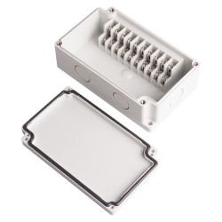 Terminal Box, 10pins stair type, ABS material, Gray color, W2.95" x L4.92" x D1.69", NEMA 4X