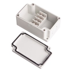 Terminal Box, 4pins flat type, ABS material, Gray color W2.17 x L3.58 x D1.69", NEMA 4X