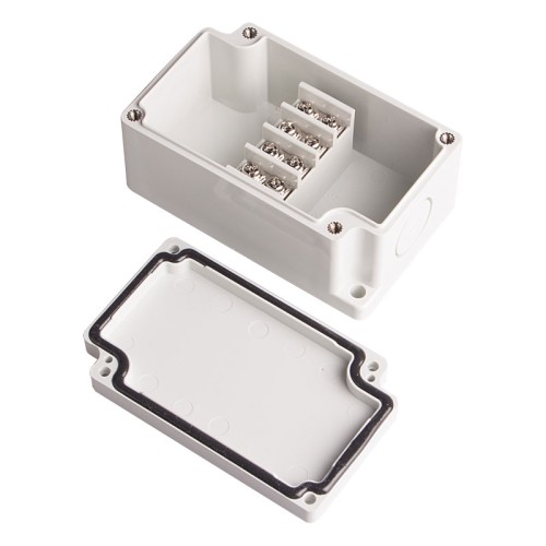 Terminal Box, 4pins flat type, ABS material, Gray color W2.17 x L3.58 x D1.69", NEMA 4X