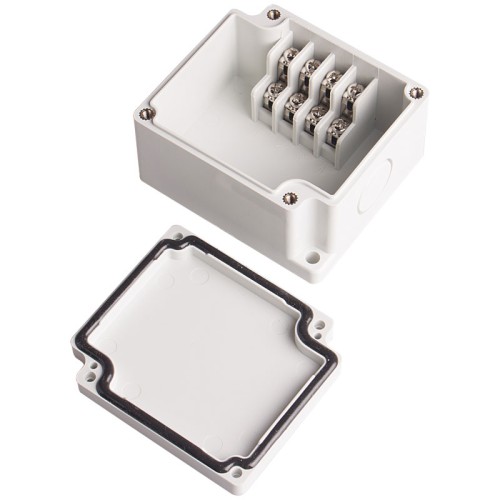 Terminal Box, 4pins stair type, ABS material, Gray color, W2.56 x L2.91 x D1.69", NEMA 4X