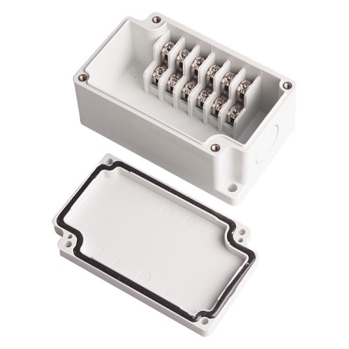 Terminal Box, 6pins stair type, ABS material, Gray color, W2.17 x L3.58 x D1.69", NEMA 4X