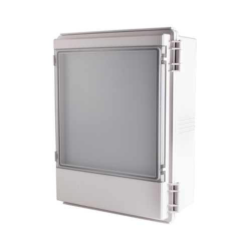 Enclosure, ABS, Gray color, Window door, Hinge & latch, W13.78 x L17.72 x D6.69", NEMA 4X