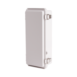 Plastic Enclosure, ABS, Gray color, P type for molded hinge & stainless steel latch, W4.33 x L10.24 x D2.95" size, IP67