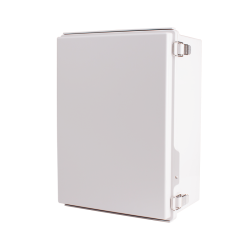 Plastic Enclosure, ABS, Gray color, P type for molded hinge & stainless steel latch, W11.81 x L15.75 x D7.09" size, IP67