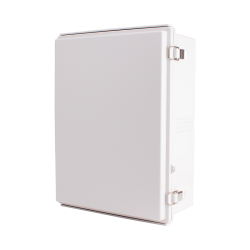 Plastic Enclosure, ABS, Gray color, P type for molded hinge & stainless steel latch, W13.78 x L17.72 x D6.30" size, IP67