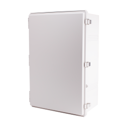 Plastic Enclosure, ABS, Gray color, P type for molded hinge & stainless steel latch, W15.75 x L23.62 x D9.06" size, IP67