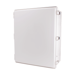 Plastic Enclosure, ABS, Gray color, P type for molded hinge & stainless steel latch, W20.87 x L24.80 x D10.04" size, IP67