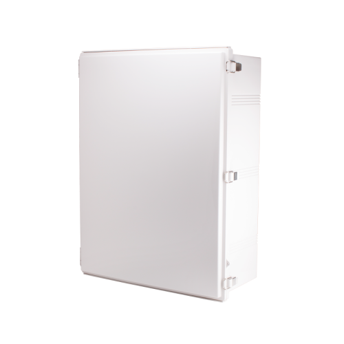 Plastic Enclosure, ABS, Gray color, P type for molded hinge & stainless steel latch, W24.80 x L32.68 x D11.22" size, IP67 Plastic Enclosure, ABS, Gray color, P type for molded hinge & stainless steel latch, W24.80 x L32.68 x D11.22" size, IP67