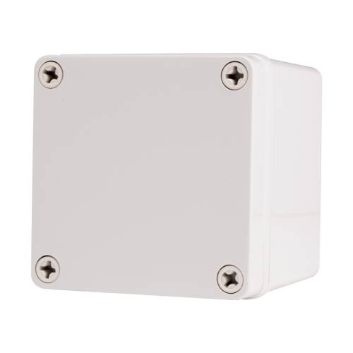 Plastic Enclosure, ABS, Gray Color, S type for Lift-off screw cover, W3.94" x L3.94" x D3.94" size, IP67
