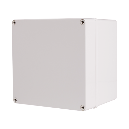 Plastic Enclosure, ABS, Gray Color, S type for Lift-off screw cover, W7.87 x L7.87 x D6.30" size, IP67