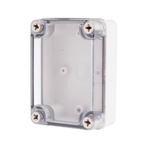 Plastic Enclosure, ABS gray body & PC clear cover, S type for Lift-off screw cover, W3.15 x L4.33 x D1.77" size, IP67 Plastic Enclosure, ABS gray body & PC clear cover, S type for Lift-off screw cover, W3.15 x L4.33 x D1.77" size, IP67