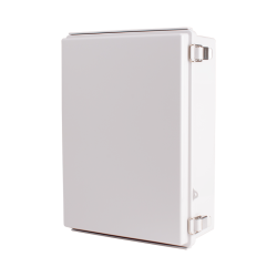 Plastic Enclosure, PC, Gray color, P type for molded hinge & stainless steel latch, W11.02 x L14.96 x D5.12" size, IP67 (UL) Plastic Enclosure, PC, Gray color, P type for molded hinge & stainless steel latch, W11.02 x L14.96 x D5.12" size, IP67 (UL)