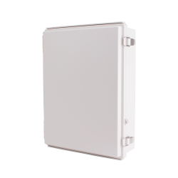Plastic Enclosure, PC, Gray color, P type for molded hinge & stainless steel latch, W13.78 x L17.72 x D4.72" size, IP67 (UL) Plastic Enclosure, PC, Gray color, P type for molded hinge & stainless steel latch, W13.78 x L17.72 x D4.72" size, IP67 (UL)