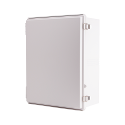 Plastic Enclosure, PC, Gray color, P type for molded hinge & stainless steel latch, W15.75 x L19.68 x D7.87" size, IP67 (UL) Plastic Enclosure, PC, Gray color, P type for molded hinge & stainless steel latch, W15.75 x L19.68 x D7.87" size, IP67 (UL)