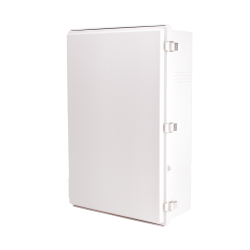 Plastic Enclosure, PC, Gray color, P type for molded hinge & stainless steel latch, W15.75 x L23.62 x D7.09" size, IP67 (UL) Plastic Enclosure, PC, Gray color, P type for molded hinge & stainless steel latch, W15.75 x L23.62 x D7.09" size, IP67 (UL)
