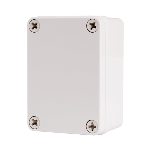 Plastic Enclosure, PC, Gray color, S type for Lift-off screw cover, W2.95 x L4.13 x D2.17" size, IP67 (UL)