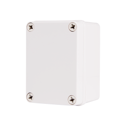 Plastic Enclosure, PC, Gray color, S type for Lift-off screw cover, W3.15 x L4.33 x D3.94" size, IP67 (UL) Plastic Enclosure, PC, Gray color, S type for Lift-off screw cover, W3.15 x L4.33 x D3.94" size, IP67 (UL)