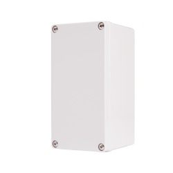 Plastic Enclosure, PC, Gray color, S type for Lift-Off screw cover, W3.15 x L6.30 x D3.35" size, IP67 (UL) Plastic Enclosure, PC, Gray color, S type for Lift-Off screw cover, W3.15 x L6.30 x D3.35" size, IP67 (UL)