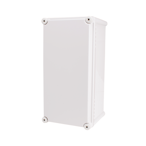 Plastic Enclosure, PC, Gray color, S type for Lift-off screw cover, W7.48 x L14.96 x D7.09" size, IP67 (UL) Plastic Enclosure, PC, Gray color, S type for Lift-off screw cover, W7.48 x L14.96 x D7.09" size, IP67 (UL)
