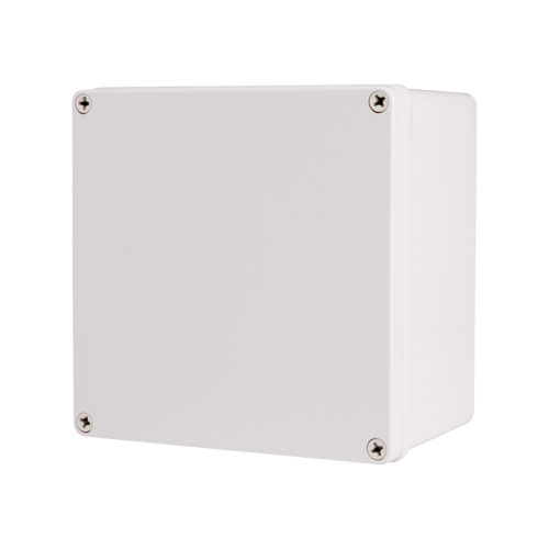 Plastic Enclosure, PC, Gray color, S type for Lift-off screw cover, W7.87 x L7.87 x D5.12" size, IP67 (UL)