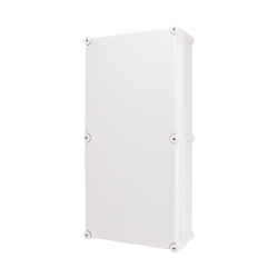 Plastic Enclosure, PC, Gray color, S type for Lift-off screw cover, W11.02 x L22.05 x D5.12" size, IP67 (UL) Plastic Enclosure, PC, Gray color, S type for Lift-off screw cover, W11.02 x L22.05 x D5.12" size, IP67 (UL)