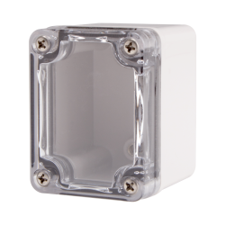 Plastic Enclosure, PC gray body & PC clear cover, S type for Lift-off screw cover, W1.97 x L2.56 x D2.17" size, IP67 (UL) Plastic Enclosure, PC gray body & PC clear cover, S type for Lift-off screw cover, W1.97 x L2.56 x D2.17" size, IP67 (UL)