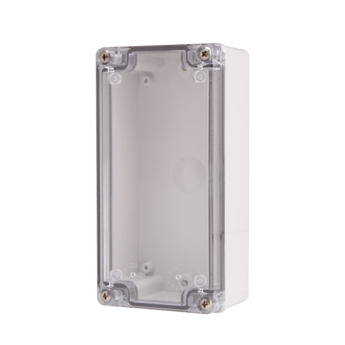 Plastic Enclosure, PC gray body & PC clear cover, S-type for Lift-off screw cover, W3.15 x L6.30 x D2.16" size, IP67 (UL)
