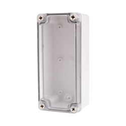 Plastic Enclosure, PC gray body & PC clear cover, S type for Lift-Off screw cover, W3.15 x L7.09 x D3.35" size, IP67 (UL) Plastic Enclosure, PC gray body & PC clear cover, S type for Lift-Off screw cover, W3.15 x L7.09 x D3.35" size, IP67 (UL)