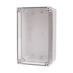 Plastic Enclosure, PC gray body & PC clear cover, S type for Lift-off screw cover, W5.91 x L9.84 x D5.12" size, IP67 (UL)