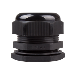 Cable Gland, 34 to 44mm cable dia, 60mm cutting-hole, Nylon, Black color