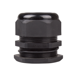 Cable Gland, 42 to 50mm cable dia, 71mm cutting-hole, Nylon, Black color