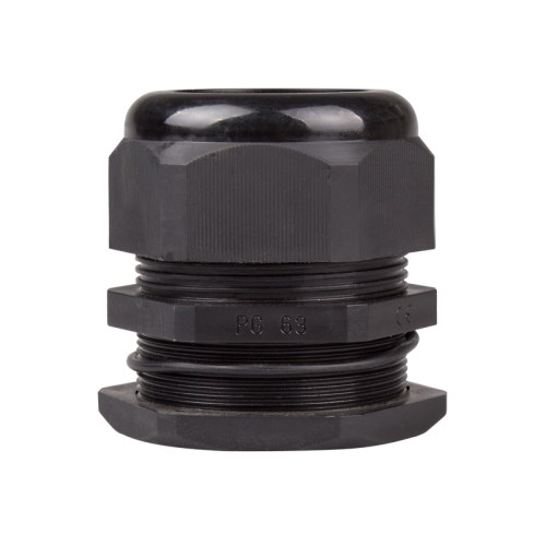 Cable Gland, 42 to 50mm cable dia, 71mm cutting-hole, Nylon, Black color