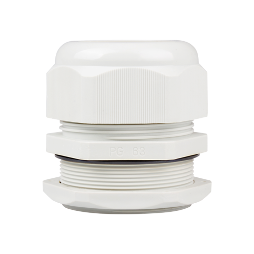 Cable Gland, 42 to 50mm cable dia, 71mm cutting-hole, Nylon, Gray color