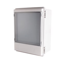 Enclosure, ABS, Gray color, Window door, Hinge & latch, W13.78 x L17.72 x D8.26", NEMA 4X