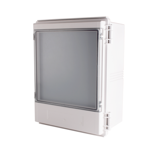 Enclosure, ABS, Gray color, Window door, Hinge & latch, W13.78 x L17.72 x D8.26", NEMA 4X