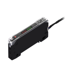 Amplifier, Fiber Optic, LCD Dual-display, Auto Tune, NPN Output, 12-24 VDC (fiber req'd)