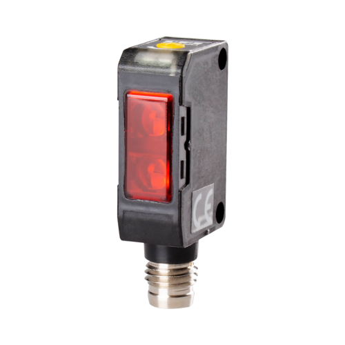 BGS photoelectric sensor, 5~100mm sensing adjust by potentiometer, NPN, Narrow LED beam, 10 - 30VDC, M8 connector