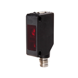 BGS photoelectric sensor, 5~100mm sensing adjust by potentiometer, PNP, Narrow LED beam, 10 - 30VDC, M8 connector