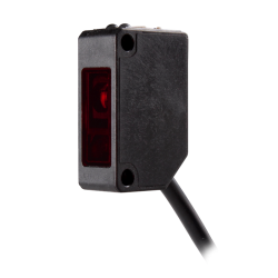 BGS photoelectric sensor, 5~100mm sensing adjust by potentiometer, NPN, Narrow LED beam, 10 - 30VDC, 2m cable