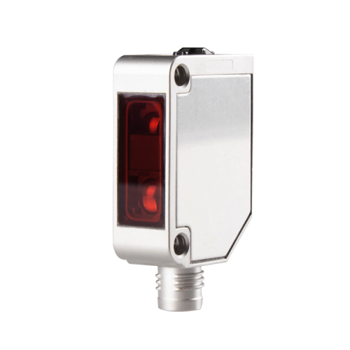 BGS photoelectric sensor, 10~100mm sensing adjust by potentiometer, NPN, SUS housing, IP67 Oil resistance, 10 - 30VDC, M8 connector